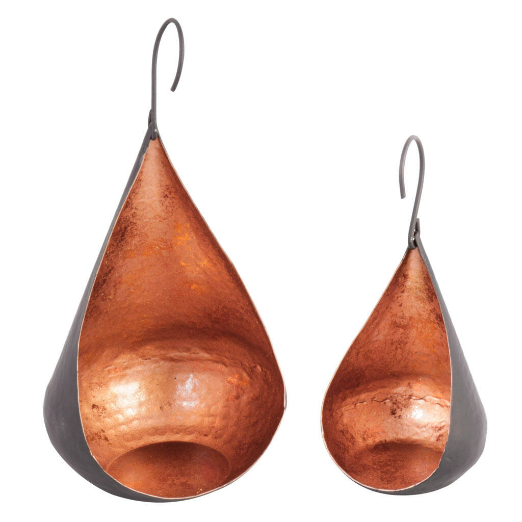 Rose Copper And Black Teardrop Candle Holders By Dibor ...
