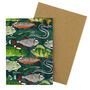 Flumens Christmas Freshwater Fish Greetings Card, thumbnail 4 of 6