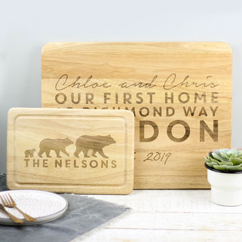Personalised Bike Chopping Board Gift For New Home, 4 of 4