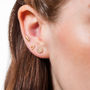 Set Of Three Dot Dash Earrings, thumbnail 1 of 6