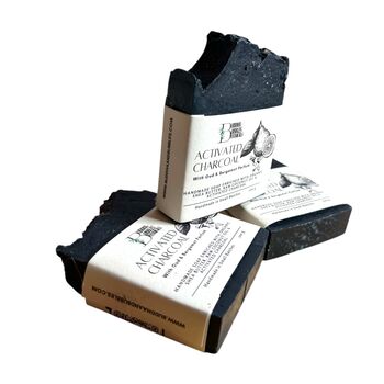 Soap Bar With Exfoliating Activated Charcoal, Oud And Bergamot, 2 of 6