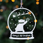 Personalised First Christmas Polar Bear Bauble, thumbnail 2 of 2