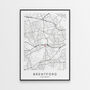 Brentford Fc Poster Football Stadium Map Print By MONOSCAPE