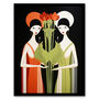 For The Love Of Veggies Vegan Ladies Wall Art Print, thumbnail 5 of 6