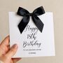 18th Birthday Luxury Bow Card For Him Or Her, Choice Of Colours Handmade Bow, thumbnail 1 of 4