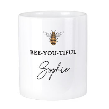 Personalised Bee U Tiful Ceramic Storage Pot, 4 of 4