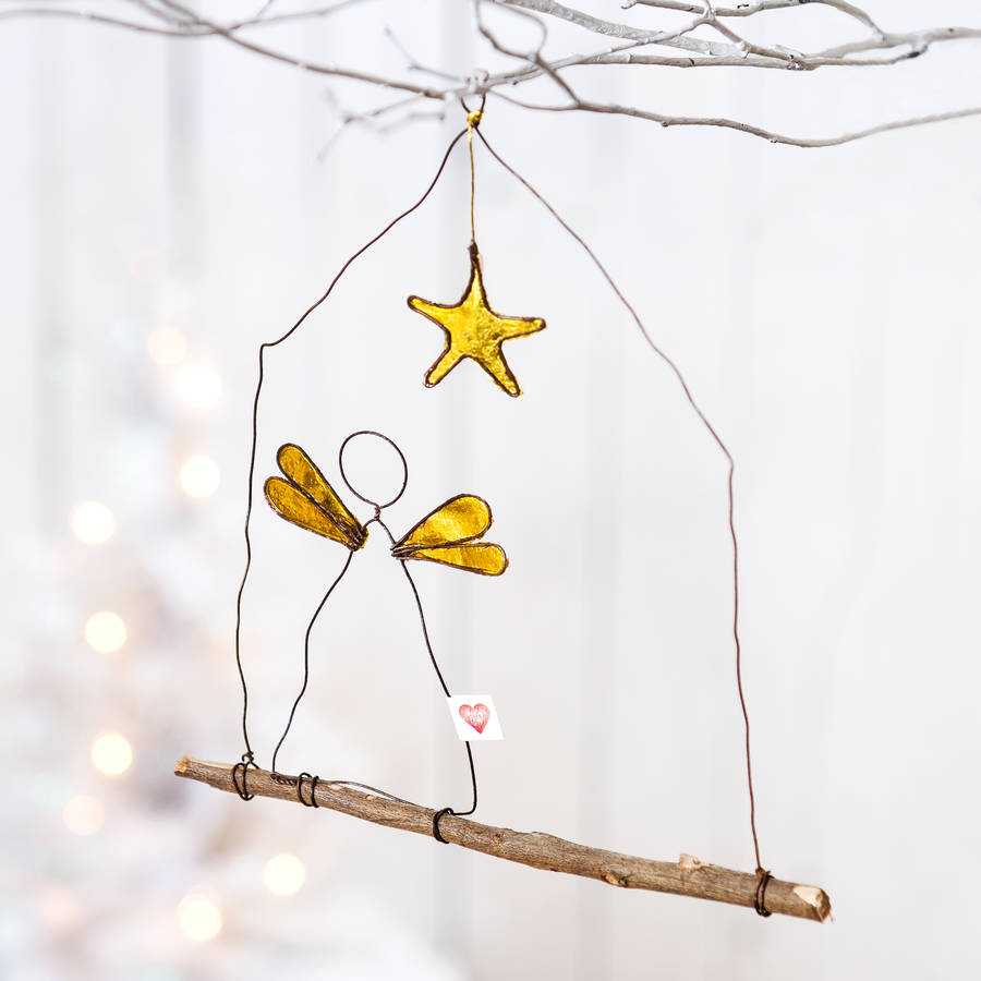Wire Angel Christmas Decoration By The Letteroom  notonthehighstreet.com