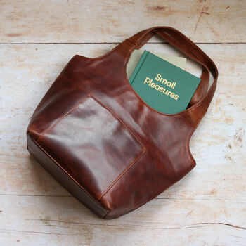 Leather Shoulder Bag With Slip Pocket, 2 of 6