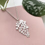 Silver Plated Maidenhair Fern Plant Necklace, thumbnail 1 of 4