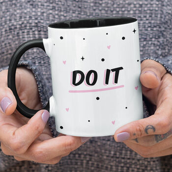 Do It Positive Polka Dot Mug Birthday Gift For Her, 2 of 2