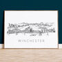Winchester City Skyline Fine Art Print, thumbnail 1 of 3