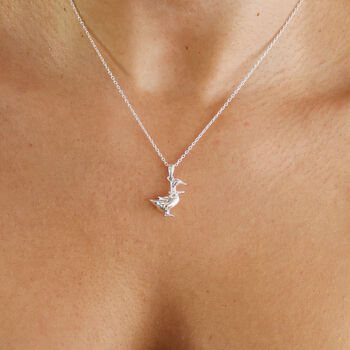 Sterling Silver Mother Goose Necklace, 2 of 9