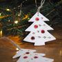 Set Of Three Christmas Tree Decoration Scented Ceramic, thumbnail 2 of 6