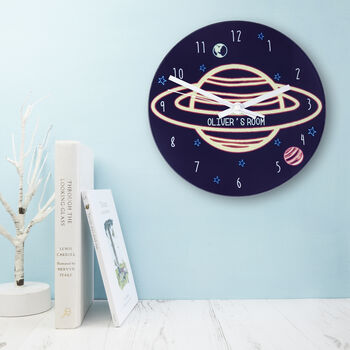 Personalised Out Of This World Space Wall Clock, 7 of 10