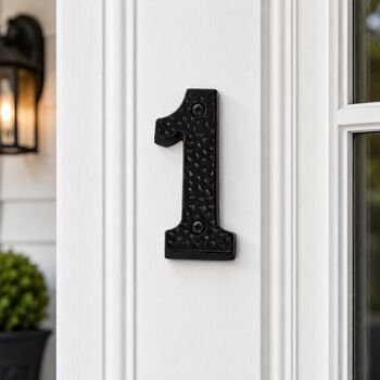 Decorative Brass Number One Door Sign, 5 of 7