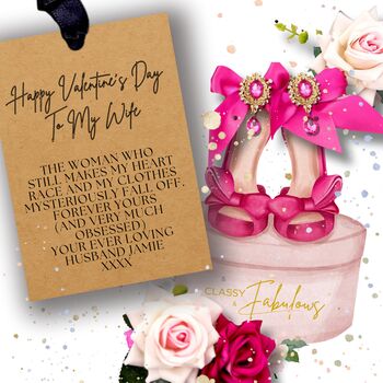 Luxury Personalised 18th Pink Heel Scented Birthday Card, 3 of 12