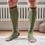 Soft Lambswool Knee Socks For Men, thumbnail 2 of 4