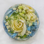 Three Inch Bridal Keepsake Flower Paperweight, thumbnail 1 of 2