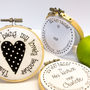 Teacher Embroidered Hoop Greetings Card, thumbnail 4 of 6