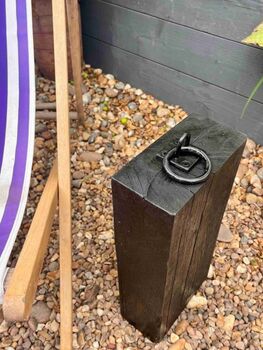 Solid Oak Extra Heavy Chunky Oak Doorstop, 5 of 5