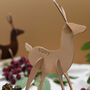 Leather Reindeer Christmas Decoration, thumbnail 1 of 8