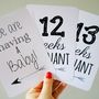 Classic Pregnancy Milestone Cards, thumbnail 4 of 6