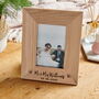 Personalised Mr And Mrs Wooden Photo Frame, thumbnail 1 of 4