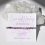 Love And Healing Lepidolite Crystal Bracelet Gift For Grief And Loss, thumbnail 1 of 5