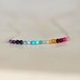 Real Gemstone Rainbow Necklace, thumbnail 8 of 10