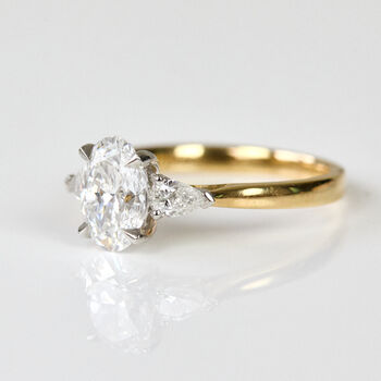 Oval Lab Grown Diamond Engagement Ring, 2 of 4