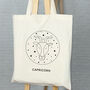 Zodiac Star Sign Tote Bag, thumbnail 1 of 7