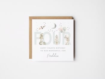 Happy Fifth Birthday Astronaut Card Nephew *Fully Personalised, 4 of 7