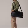 Men’s Personalised Black Weekender Bag, thumbnail 7 of 9