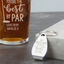 Golf Gifts Beer Glass And Bottle Opener For Him, thumbnail 3 of 5