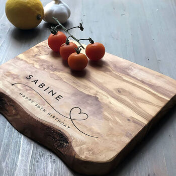 Personalised Olive Wood Chopping / Cheese Board, 3 of 6