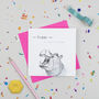 'Hippo Ray!' Birthday Card, thumbnail 2 of 3