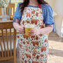 Bear And Fox Cotton Apron, thumbnail 1 of 2