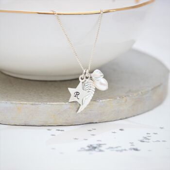 Personalised Sterling Silver Angel Wing Charm Necklace, 5 of 12