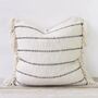 Linan Striped Cotton Cushion, thumbnail 3 of 4