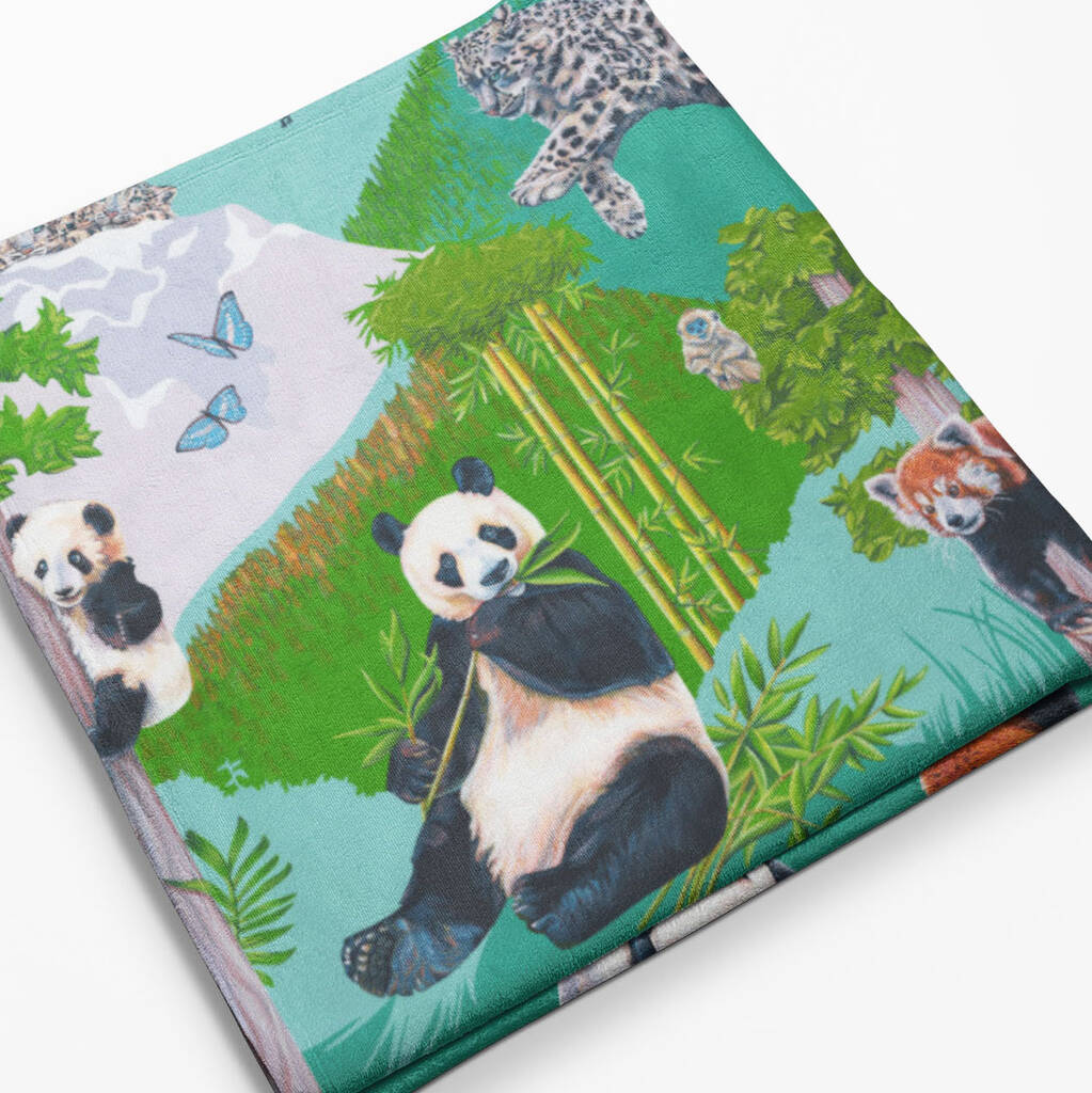 China Animals Kids Fleece Blanket By Moon Cubs 