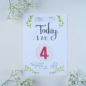 Baby 1st Year Milestone Cards, 3 of 7