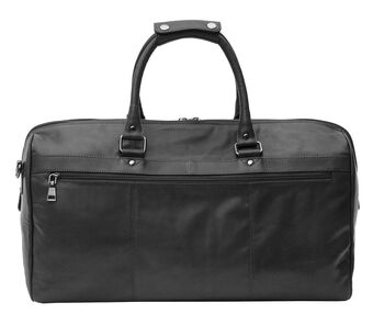 Personalised Men's Texan Leather Holdall Travel Bag, 6 of 8
