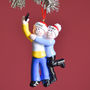 Personalised Selfie Couple Christmas Decoration, thumbnail 3 of 3