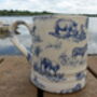Tankard Mug In Blue Safari Design, thumbnail 4 of 9