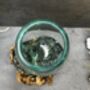 16cm Molten Glass Bowl On Teak Root Fruit And Nut Dish Wooden, thumbnail 10 of 10