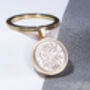 1936 90th Birthday Sixpence Coin Keyring Gift, thumbnail 2 of 6