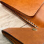 Personalised Tan Leather A5 Travel Documents Wallet, thumbnail 10 of 12