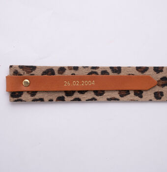 Personalised Leather Bookmark, 4 of 10