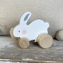 Wooden Push Toy Rabbit, thumbnail 3 of 3