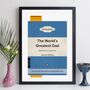 Personalised Book Cover Dad Print Gift For Him, thumbnail 8 of 12